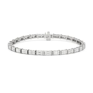 Venta caliente Pulsera DE TENIS Cadena rectangular Acero inoxidable 925 Plata 10K 14K Oro blanco/amarillo Circón cúbico Aleación de zinc - Product Image 3