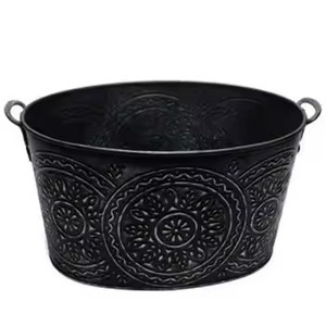 Refroidisseur de vin de baignoire de boisson de glace en métal élégant refroidisseur de Champagne Barware décoratif pour l'usage de partie de banquet de mariage - Product Image 4