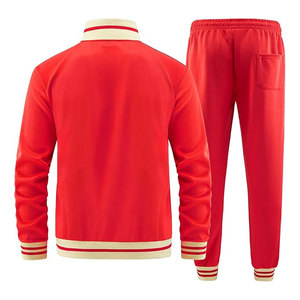 Conjunto cortavientos de poliéster/algodón transpirable ecológico de fábrica OEM, ropa de entrenamiento sólida ligera de secado rápido con capucha - Product Image 3