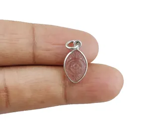 Occhio di tigre pietra preziosa intaglio argento Sterling forma Marquise 8x12mm ciondolo con ciondolo gioielli che fanno collane e orecchini