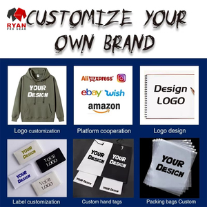 Sudadera con capucha con bolsillo frontal y logotipo personalizado para hombre, tejido de algodón y poliéster polar, transpirable, ajuste Regular - Product Image 5