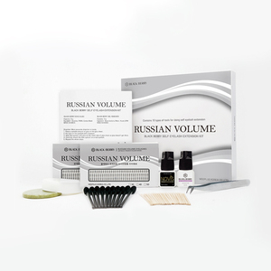 Nhãn Hiệu Riêng Đen Berry Nga Khối Lượng Tự Mở Rộng Lông Mi Kit Khối Lượng Mở Rộng Lông Mi 3D 5D Mix Made Trong Hàn Quốc - Product Image 1