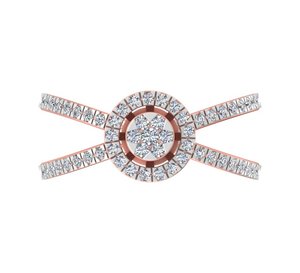 Anillo fino de lujo personalizable para mujer, K oro de 14/18K con diamante cultivado en laboratorio, joyería de boda bonita, regalo de compromiso - Product Image 4