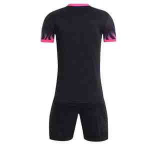 Ensemble d'uniformes de football personnalisé pour hommes Design dégradé rose élégant Vêtements d'équipe d'entraînement respirants Vêtements de sport athlétiques Short en jersey - Product Image 2