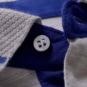 เสื้อโปโลผ้าฝ้ายสำหรับผู้ชายเสื้อผ้าเล่นกอล์ฟสำหรับใส่ในยิมฟิตเนสไซส์ใหญ่พิเศษพิมพ์ลายลำลองสีทึบ - Product Image 5