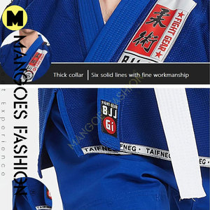 Kimono de Jiu-Jitsu Brésilien et MMA Léger, Respirant, Séchage Rapide, 240g, Unisexe, Pré-rétréci, Uniforme de Grappling 100% Coton, Couleur Bleue, Livraison Gratuite - Product Image 6