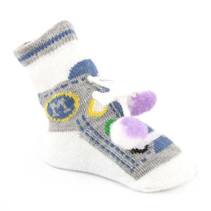 Newborn <b>Booties</b> - Grey - Product Image 1