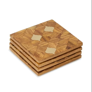 Bulk Handcrafted Natural Wooden <b>Tea</b> Coasters <b>Set</b> for <b>Cups</b> and Mugs | Eco-Friendly Tabletop Drink Coasters | OEM Wholesale Export - Product Image 2