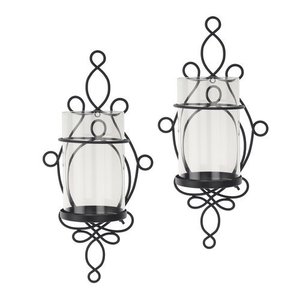 Black Finishing Handmade Decorative Set of 2 <b>Candle</b> Stand Black Antique Finishing <b>Candle</b> Light Dinner <b>Hanging</b> - Product Image 1