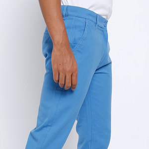 Pantalon chino pour homme, décontracté, léger, design personnalisé, braguette à boutons, taille mi-haute, jambe droite, couleur unie, style streetwear - Product Image 3