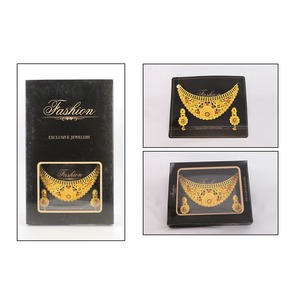 AntiqueJewelry indien plaqué or à la mode en laiton pur indien mariée mariage porter tour de cou - Product Image 1