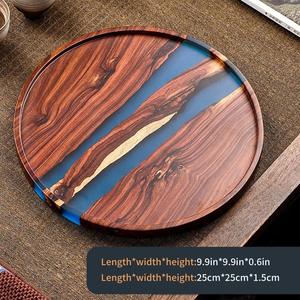 Assiette et vaisselle en bois fruits pour fête de mariage avec vaisselle taille différente et couleur bois naturel - Product Image 6