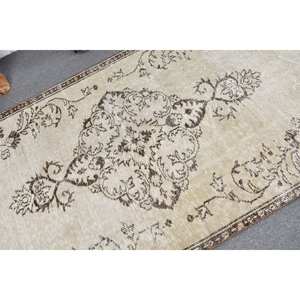 พรมขนสัตว์สีเบจสีน้ำตาลคลาสสิกขนาด3.8x8.9ฟุตทำด้วยมือแบบตุรกีการเย็บปะติดปะต่อกันเป็นรูปสี่เหลี่ยมผืนผ้าสำหรับห้องนั่งเล่นห้องนอนห้องโถงน้ำยาง4เมตร - Product Image 5