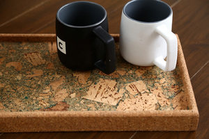 Bandeja Rectangular de Corcho, Impermeable y Ecológica, 8x16 Pulgadas, Color Oliva, Decorativa PARA EL Hogar, Oficina, Hotel, Restaurante, Uso - Product Image 2