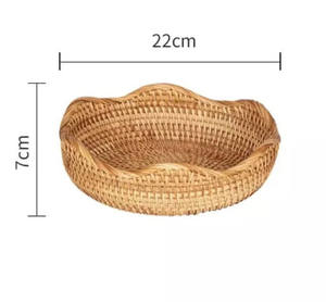 Wholesale Cheapest Natural Rattan Set of 3 <b>Storage</b> <b>Basket</b> Handmade From Vietnam - Product Image 6