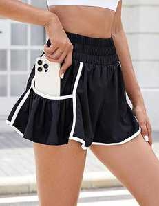 Short de tennis athlétique pour homme, léger, à séchage rapide, évacuant l'humidité avec cordon de serrage pour le sport et l'entraînement quotidien - Product Image 2