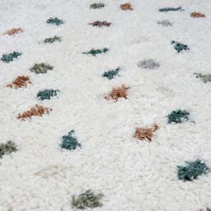 Netline Home Moodi Shaggy Multicolour Floral Rectangle Living Room <b>Rug</b> - Product Image 3