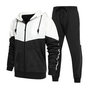 2025 nouveauté 2 pièces tenues survêtements pour hommes à manches longues survêtements athlétique pleine fermeture éclair ensembles de sport actifs - Product Image 3