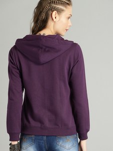 Sweat-shirt à capuche vierge de couleur unie pour femmes pour l'impression de presse à chaud Sweats à capuche respirants - Product Image 4