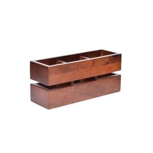 Argenterie en bois Caddy porte-ustensiles de cuisine pique-nique extérieur Caddy porte-outil de cuisine pendaison de crémaillère cadeau articles de noël - Product Image 1