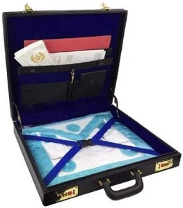 Masonic regalia mm/WM Mason apron Hard Case/Briefcase - Product Image 4