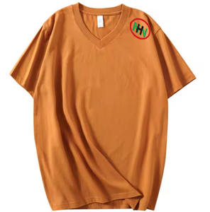 High Quality Polyester/Cotton Men Blank Breathable V-Neck <b>T</b>-<b>Shirts</b> Custom Printing Logo <b>Muscle</b> <b>Fit</b> White <b>T</b>-<b>shirt</b> Bangladesh - Product Image 6