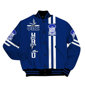Iota Phi Theta Establecido 1963 Varsity Jacket Marrón Oro Letterman Greek Life Apparel Fraternity Premium Outerwear - Product Image 2