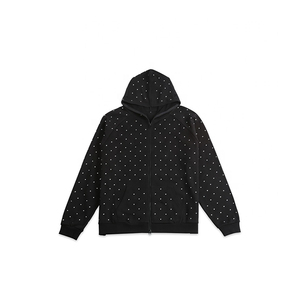 Sudaderas con capucha de los hombres 2025 de alta calidad 100% algodón 400gsm peso pesado al por mayor jersey de lana personalizado en blanco de gran tamaño - Product Image 1