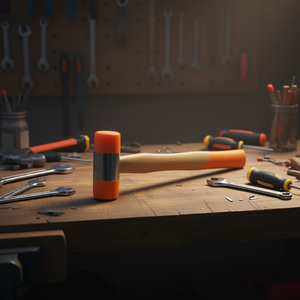 Maillets interchangeables avec pointes en polyuréthane et manches en bois pour divers besoins de martelage - Product Image 3