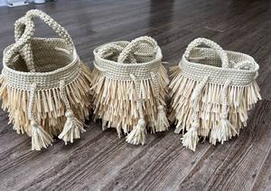 Bolso de Rafia Tejido a Crochet de Alta Costura, Único de BAOMINH, Precio de Mayoreo Más Bajo - Product Image 2