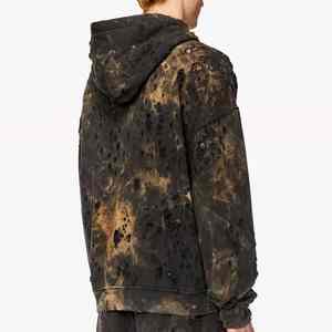 Meilleure Vente – Sweat à Capuche Polaire Homme Hiver, Qualité Supérieure, Effet Délavé Acide, Design Vieilli, Respirant, Confortable, Brodé, OEM, 100% Coton - Product Image 3