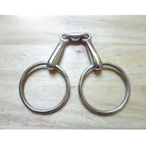 Mèche à anneau lâche en acier inoxydable Équipement équestre Accessoires pour chevaux 11.5cm - Product Image 5