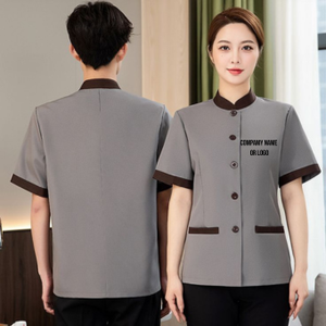 Uniforme de personnel hôtelier de qualité supérieure, personnalisation prise en charge, tissu durable en polyester/coton, utilisation professionnelle dans les hôtels - Product Image 5
