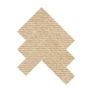 TerraLux Tiles 48mm Herringbone Full body vitrified Ceramic <b>mosaic</b> tiles Glossy For Hotels & Restaurants Dining area walls - Product Image 1
