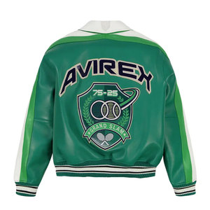 แจ็กเก็ตหนังสำหรับผู้ชายเสื้อแจ็คเก็ตหนังแฟชั่นสำหรับผู้ชายใหม่ล่าสุดสั่งติดฉลากได้ตามต้องการ - Product Image 3