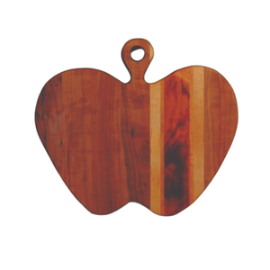 Planche à découper en bois en forme de pomme, antidérapante, bloc de boucher, plateau de service décoratif pour la cuisine et les restaurants, planche à découper en gros - Product Image 1