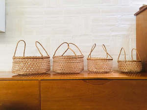 ตะกร้าไม้ไผ่ไข่อีสเตอร์ตะกร้าที่มีการจัดการ - Product Image 2