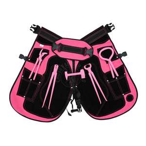 Kit d'outils de maréchal-ferrant de haute qualité pour sabots de cheval, comprenant pinces, extracteur de clous, clincher, testeur de sabots et polisseur, avec tablier et protège-jambes en cuir - Product Image 1