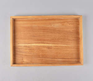 Top vente nouvelle incrustation d'os nacre Design choix du vendeur indien décoratif bois bambou plateau de service en résine plastique - Product Image 3