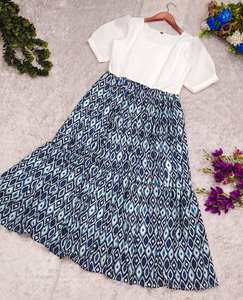 Robe une pièce en georgette imprimée pour femmes de créateur Robe de mariage et de soirée en soie à manches longues Style Salwar Vêtements pakistanais indiens - Product Image 3