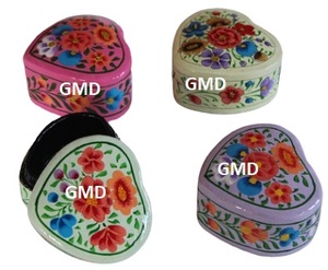 Kashmiri <b>Paper</b> Mache Mini Home Decor <b>Storage</b> <b>Box</b> Elegant Tiny Home Decor <b>Box</b> for <b>Storage</b> Purpose - Product Image 3