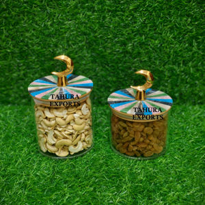 Recipiente Decorativo de Nácar para Mesa, Tendencia 2026, con Bandeja, Tarro para Almacenamiento Decorativo de Mesa - Product Image 1