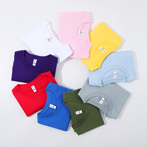 Precio de fábrica de alta calidad 100% algodón Unisex camiseta lisa logotipo personalizado impresión largo sólido de punto de gran tamaño apto para hombres y mujeres - Product Image 1