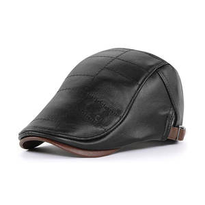 Handcrafted Genuine Material Durable Everyday Leather <b>Hats</b> Weather Resistant Outdoor Adventure Travel Leather <b>Hats</b> - Product Image 5