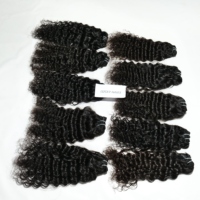 Extensions de cheveux vierges vietnamiens 100 % non traités, alignés sur la cuticule, ondulés, double trame, en gros, avec bande adhésive