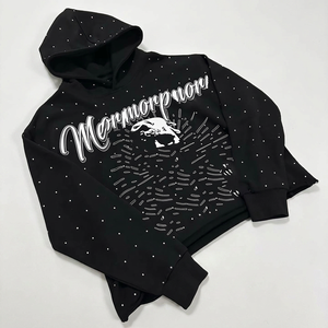 Sweat à capuche d'hiver personnalisé pour homme en chenille brodée, molleton épais, impression de logo, haute qualité, vente en gros, tailles disponibles - Product Image 1