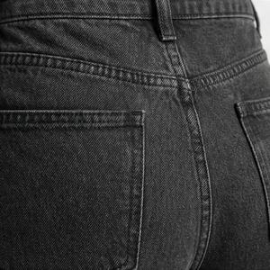 Pantalons en jean respirants pour femmes, couleur personnalisée, nouveaux pantalons décontractés avec poches latérales carrées, taille plus, jeans réguliers, pantalons en coton d'hiver - Product Image 4