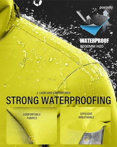 แจ็คเก็ตกันลมกันน้ำระบายอากาศได้ดีสำหรับผู้ชายเสื้อสแปนเด็กซ์ TPU สะท้อนแสงพิมพ์โลโก้ที่กำหนดเอง - Product Image 4