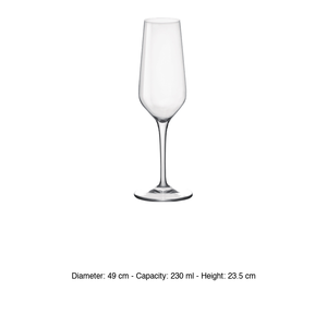 Copa Flauta Bormioli Rocco Electra Grammato 23 cl, Suministros para Restaurantes, Suministros para Bares, Venta al por Mayor - Product Image 3