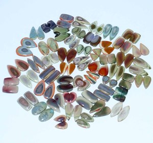 Lote de Gemas de Cuarzo de Alta Calidad, Jaspe Imperial 100% Natural, Par de Cabujones de Formas Mixtas, Tamaño Personalizable, para Joyería - Product Image 4